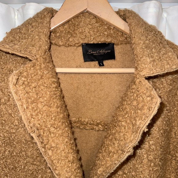 LUNA ALLEGRA Teddy Coat NWOT – Cozy Oversized Button-Down Jacket - Picture 5 of 9